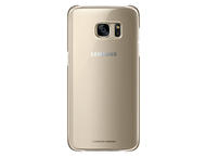 Калъфи Samsung Clear Cover за Samsung Galaxy S7 edge, прозрачен-златист