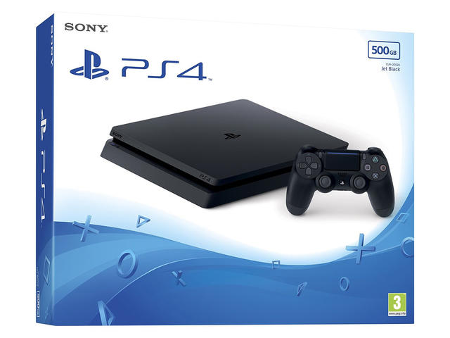 Конзоли Sony PlayStation 4 Slim 500GB, в черно