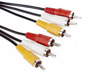Кабели и Адаптери VCom кабел RCA 3x M / RCA 3x M - CV033-3 метра