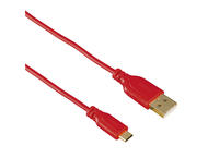 Кабели и Адаптери Hama "Flexi-Slim" Micro USB, в червено