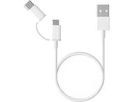 Кабели и Адаптери Xiaomi Кабел Mi 2-in-1 USB Cable Micro USB to Type C (100cm)