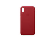 Калъфи Apple iPhone Xs Max Leather Case, в червено
