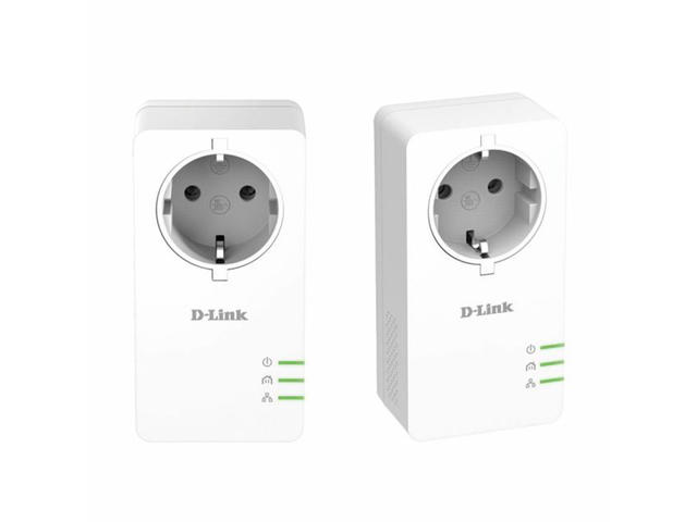Мрежово оборудване PowerLine AV2 1000 HD гигабитов електрически транзитен комплект DHP‑P601AV