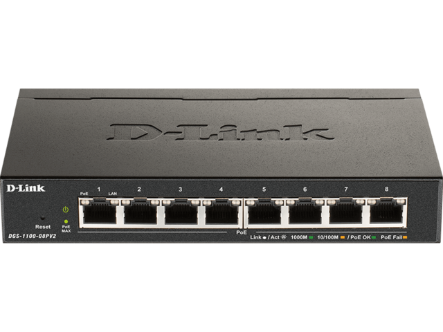 Мрежово оборудване D-Link DGS-1100-08PV2