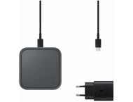 Зарядни устройства Samsung Super Fast Wireless Charger, в черно, с адаптер