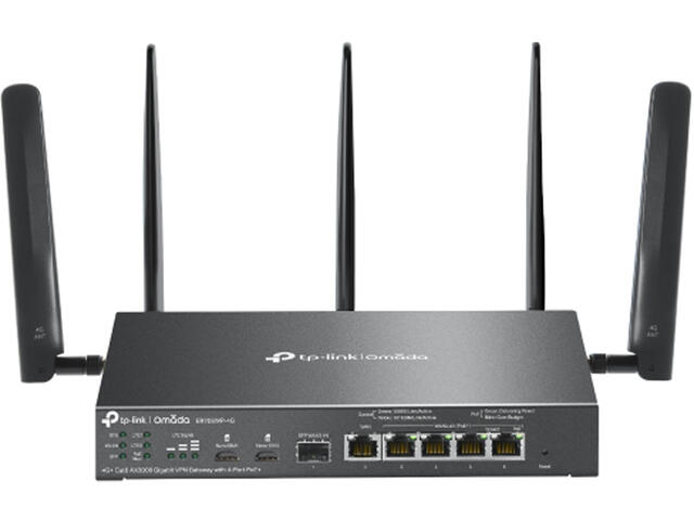 Мрежово оборудване TP-Link Omada 4G+ Cat6 ER706WP-4G AX3000 4-портов PoE+
