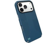 Калъфи Speck iPhone 17 Pro, Presidio2 Grip, MagSafe, Deep Sea/Silver Metallic