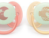 Залъгалки Philips Avent Pacifier Ultra Soft NightTime SCF094/02, 0-6 м., 2 броя
