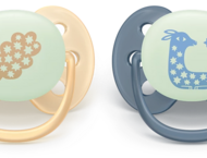 Залъгалки Philips Avent Pacifier Ultra Soft NightTime SCF094/03, 6-18 м., 2 броя