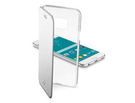 Калъфи Cellular line ClearBook за Samsung Galaxy S6, прозрачен-сребрист